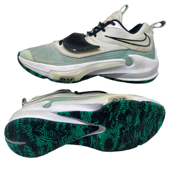 Nike Other - Nike Zoom Freak 3 Sneakers Mens Sz 8 White & Teal 7,0,9:K.5.7